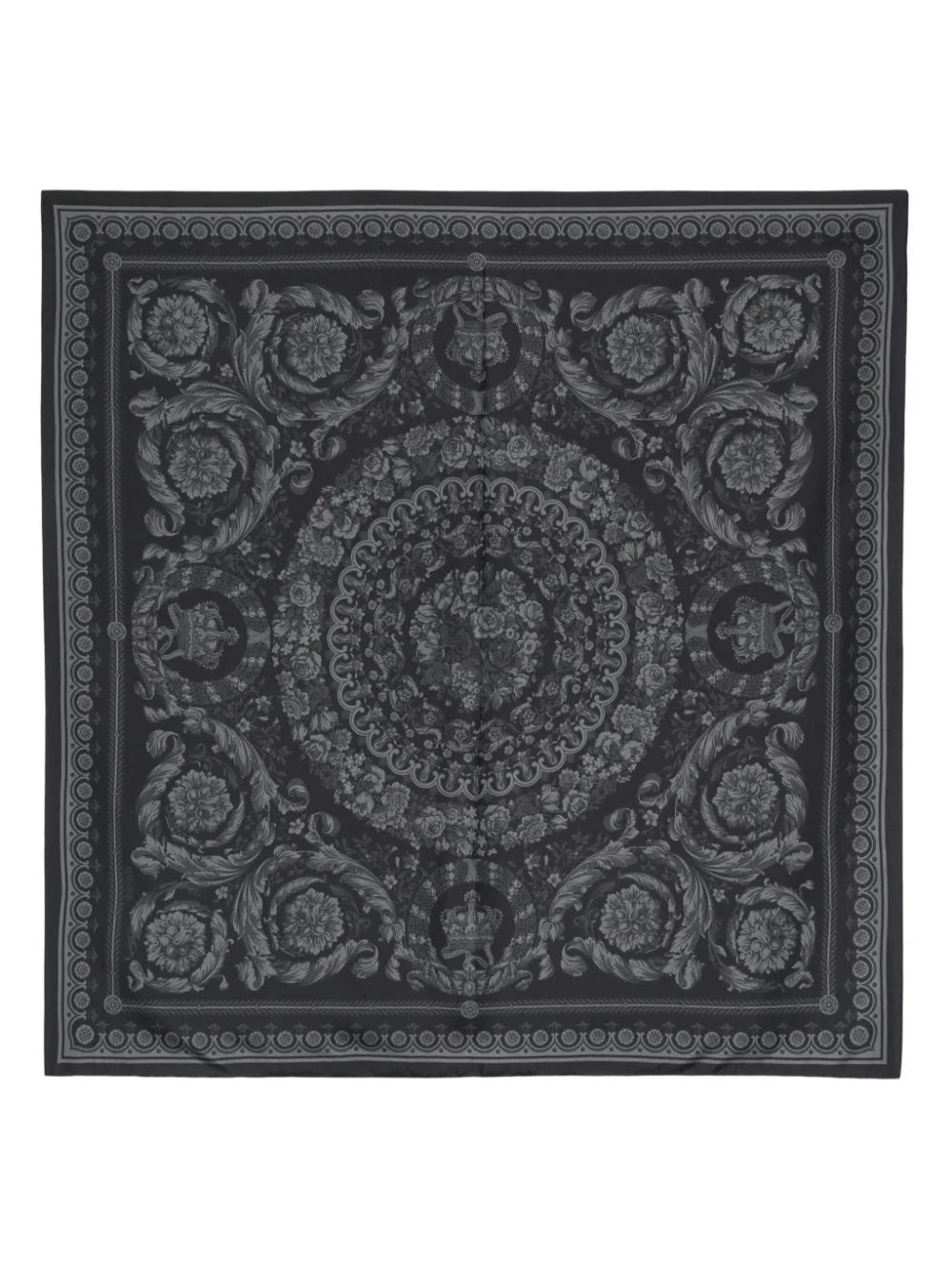 Versace  Barocco-print silk scarf