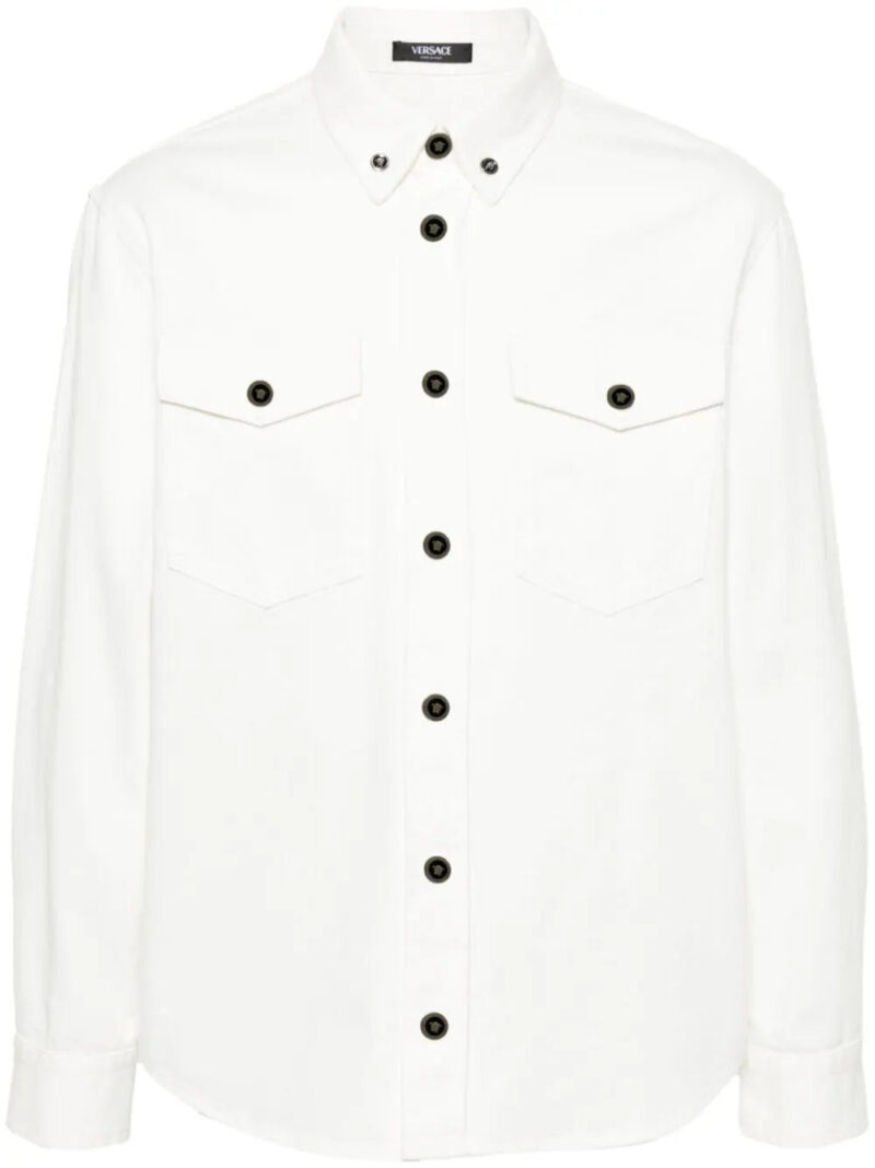 Versace  Medusa-buttons cotton shirt