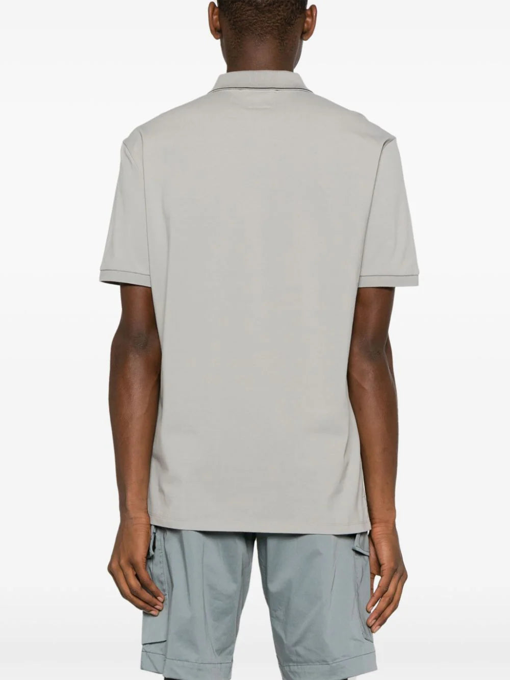 C.P. Company  logo-patch piqué polo shirt