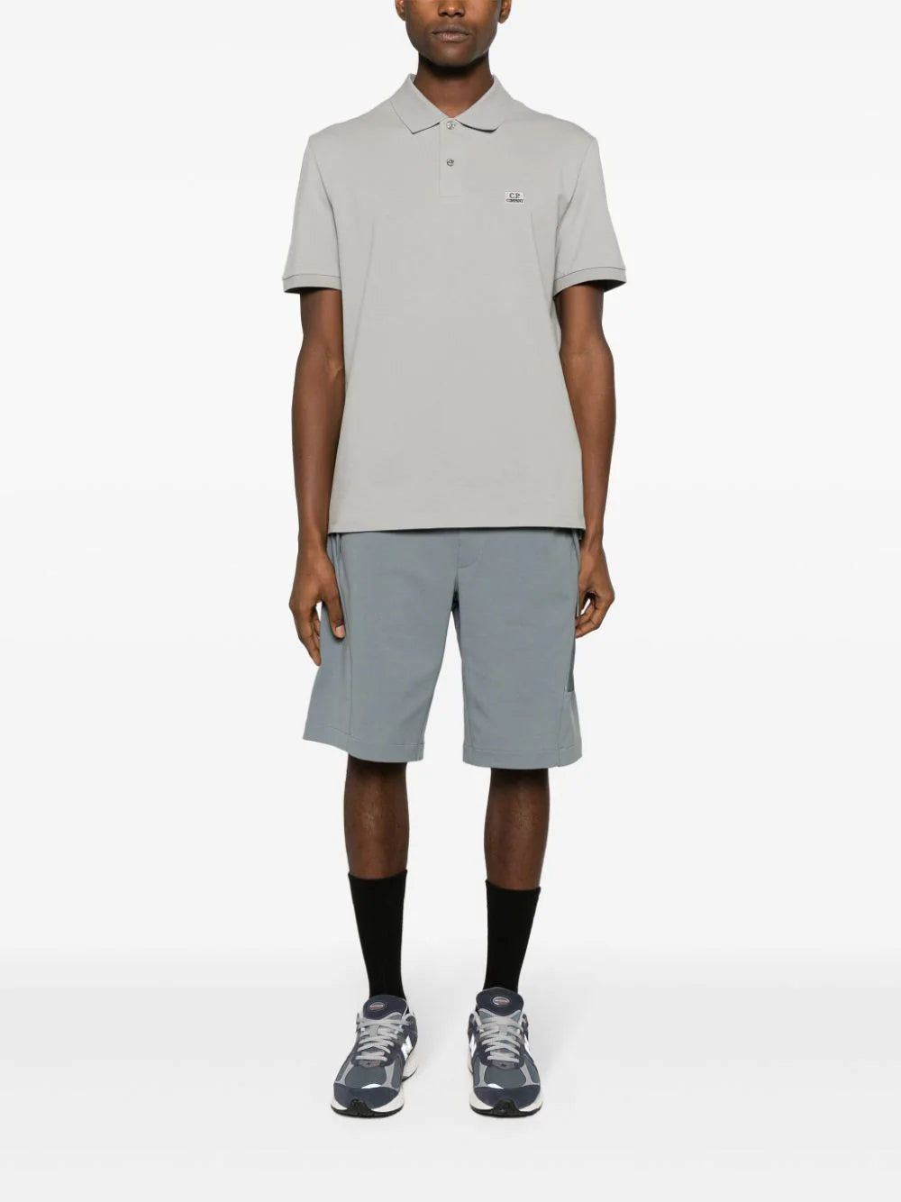 C.P. Company  logo-patch piqué polo shirt
