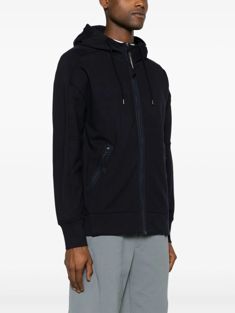 C.P. Company  Goggles-detail zipped-up hoodie
