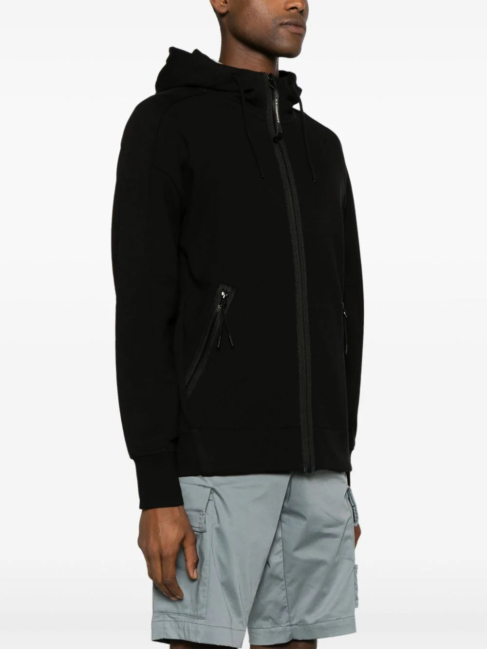 C.P. Company Goggles-detail zipped-up hoodie