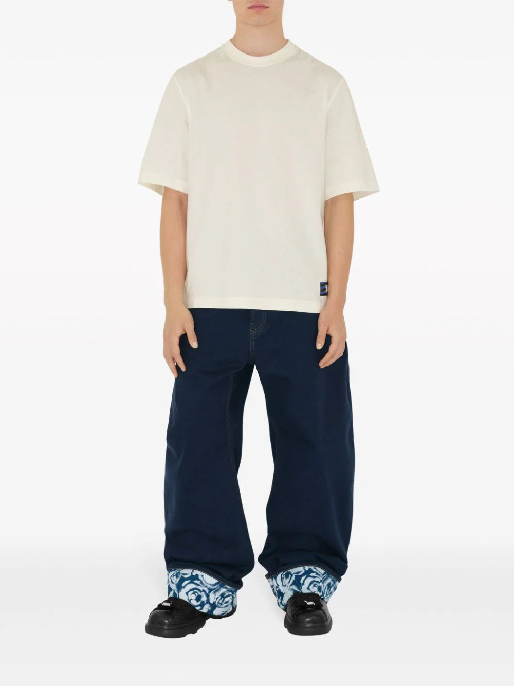 Burberry EKD logo-patch cotton T-shirt