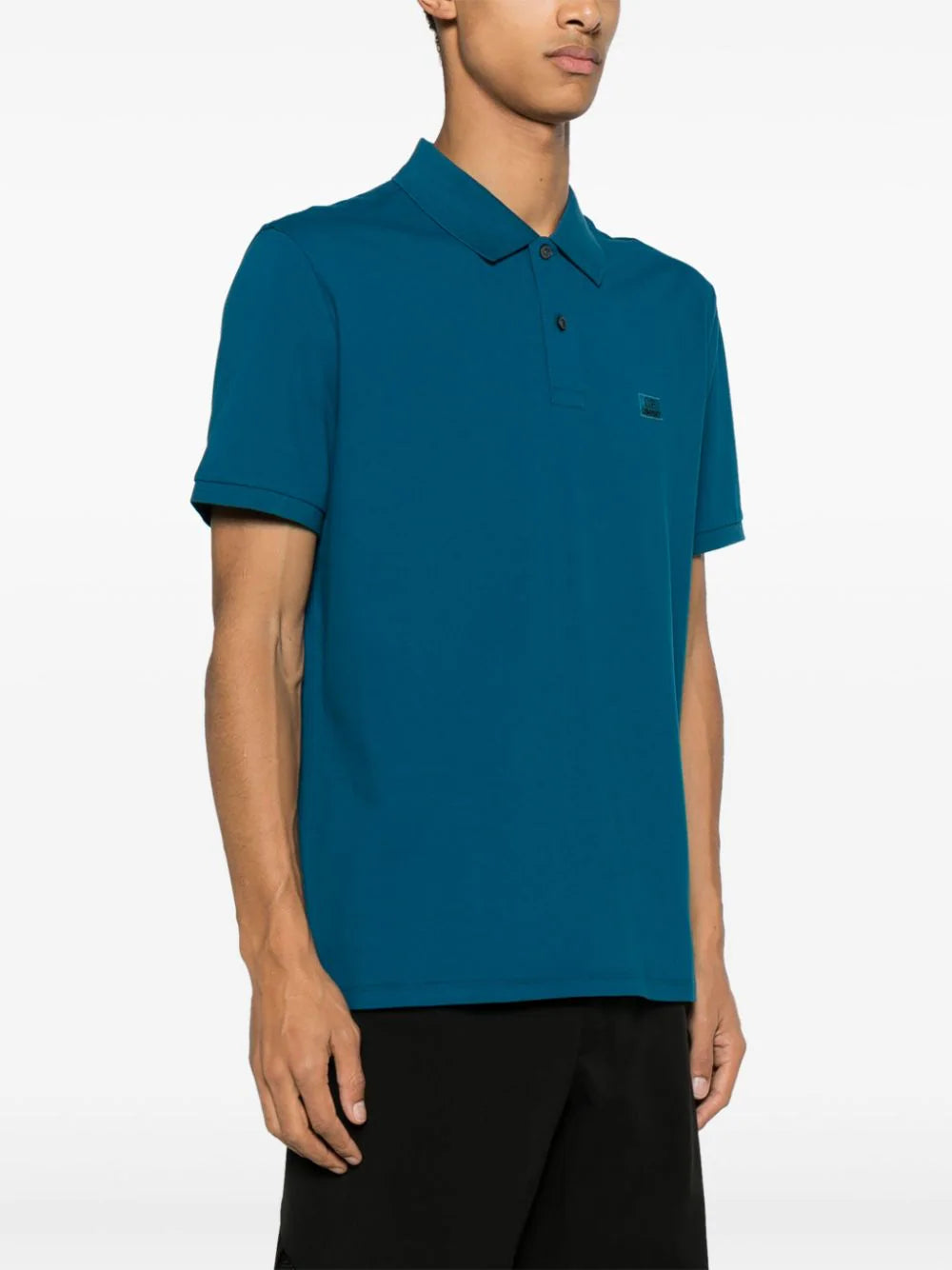 C.P. Company  logo-embroidered piqué polo shirt