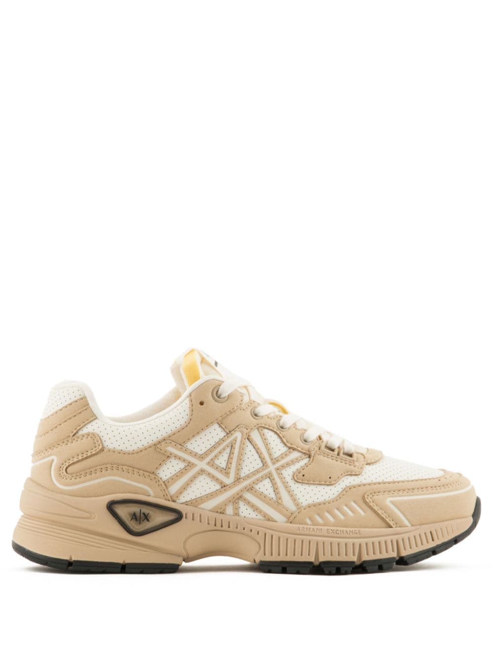 Armani Exchange logo-appliqué panelled sneakers