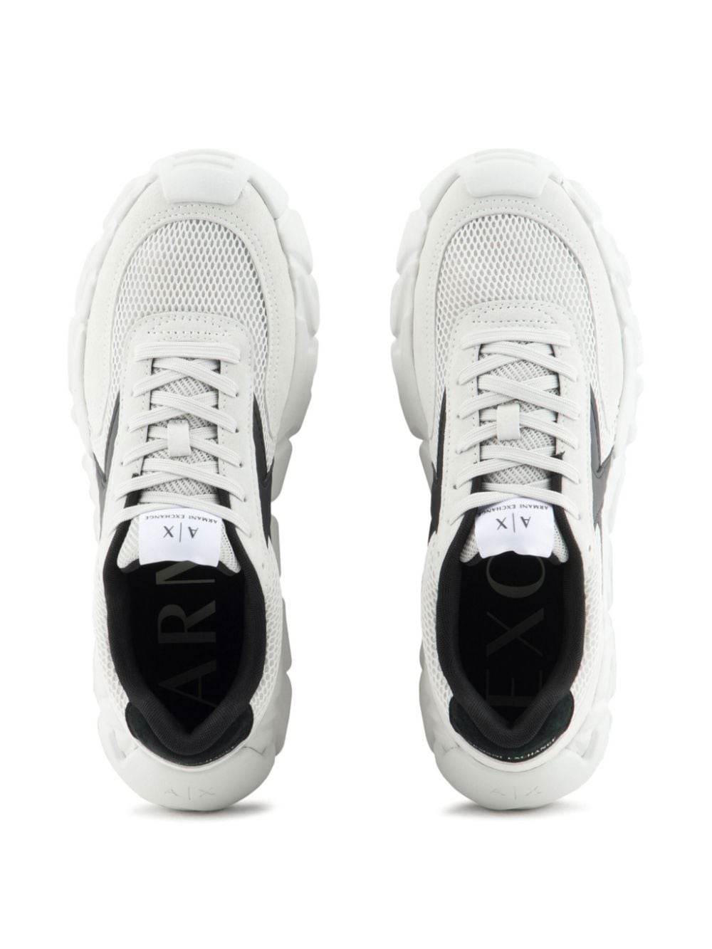 Armani Exchange chunky logo-sole sneakers