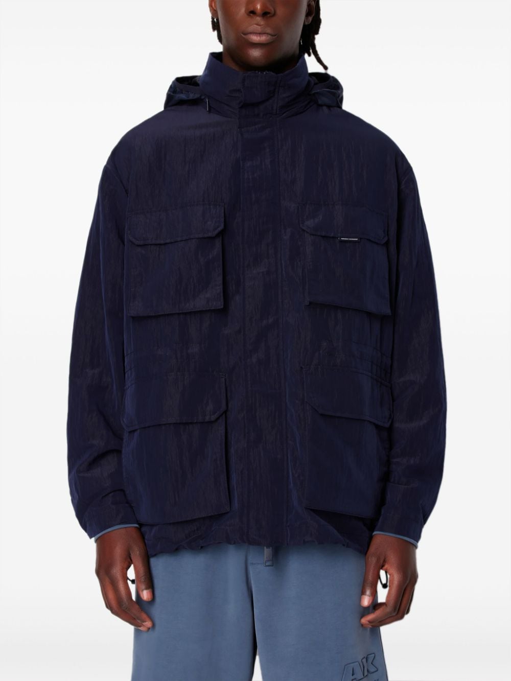 Armani Exchange multi-pocket lightweight jacket