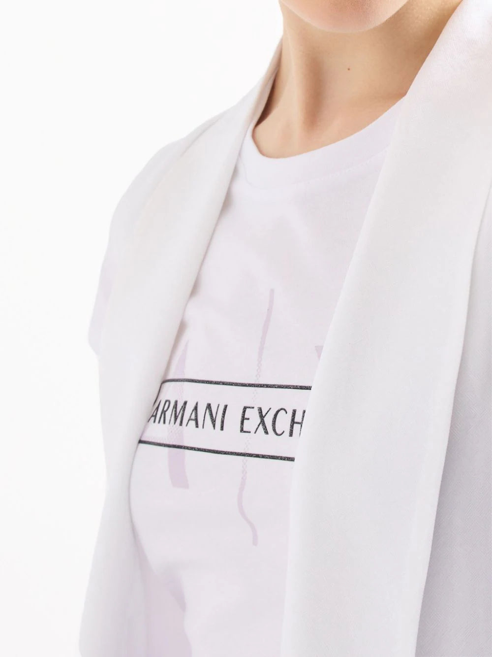 Armani Exchange shawl-lapel open-front waistcoat