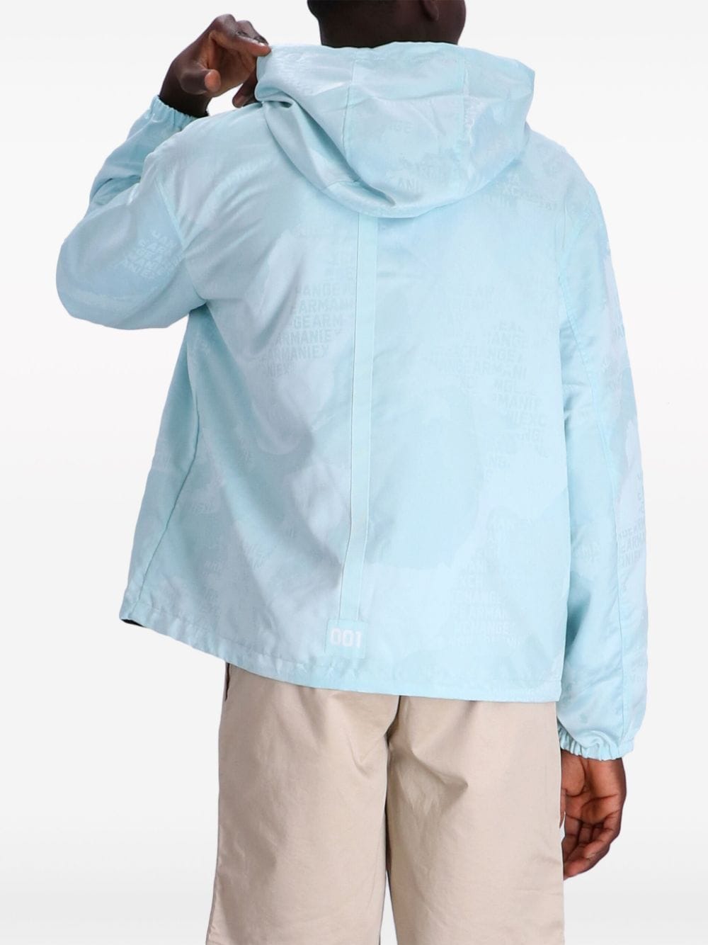 Armani Exchange logo-print hooded jacket