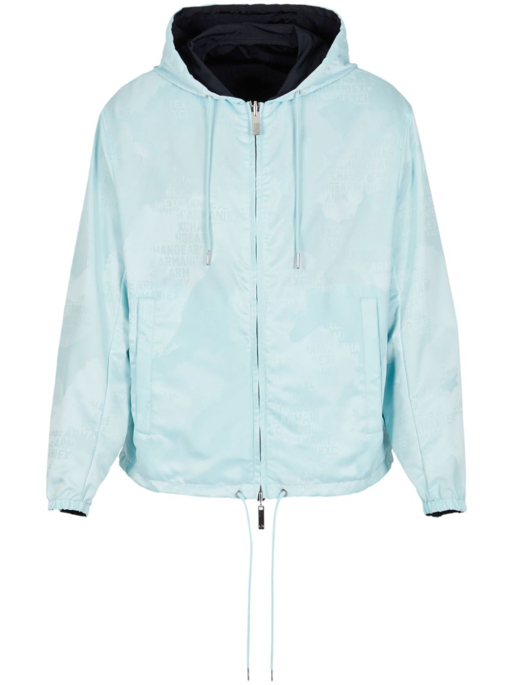 Armani Exchange logo-print hooded jacket