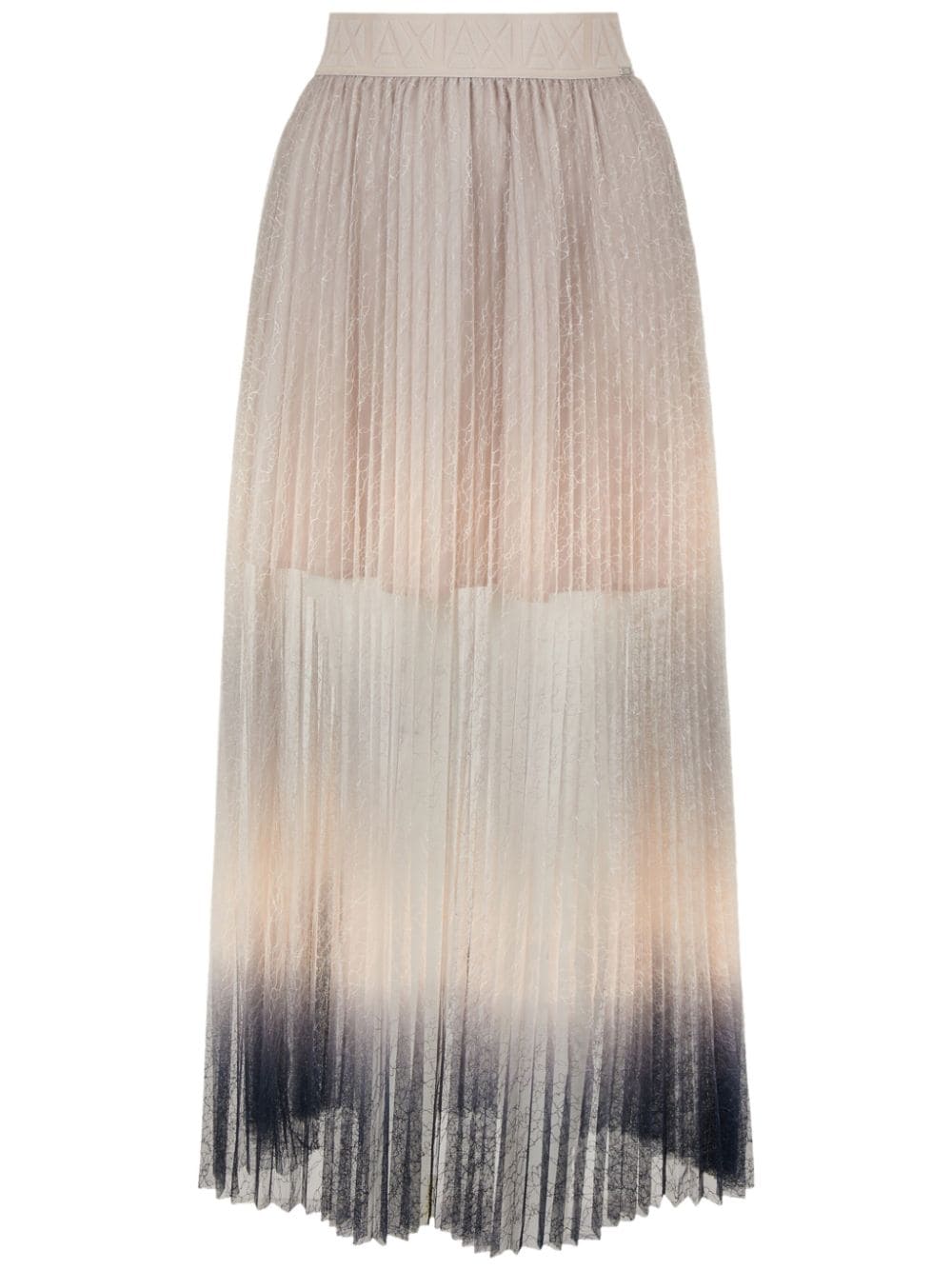 Armani Exchange  gradient-effect pleated skirt
