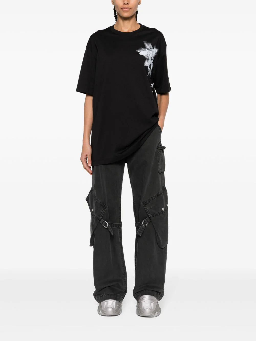 Y-3 graphic-print cotton T-shirt