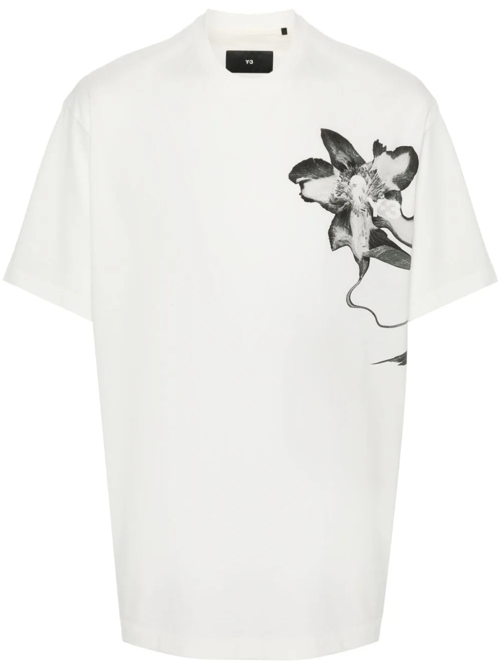 Y-3  x Adidas floral-print T-shirt
