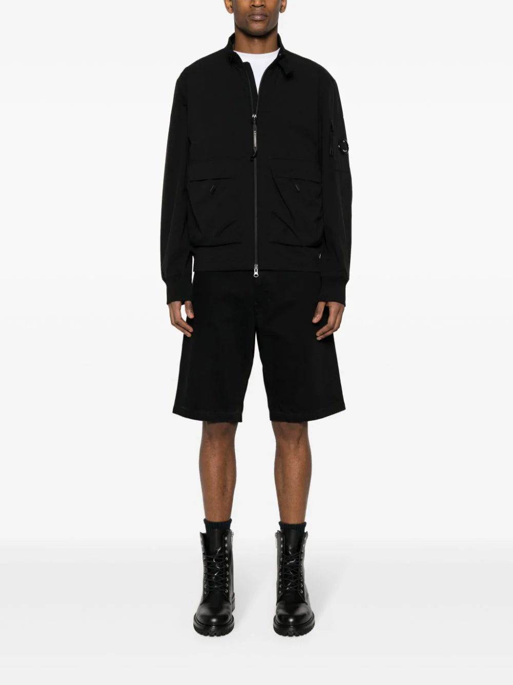 C.P. Company  Lens-appliqué bomber jacket