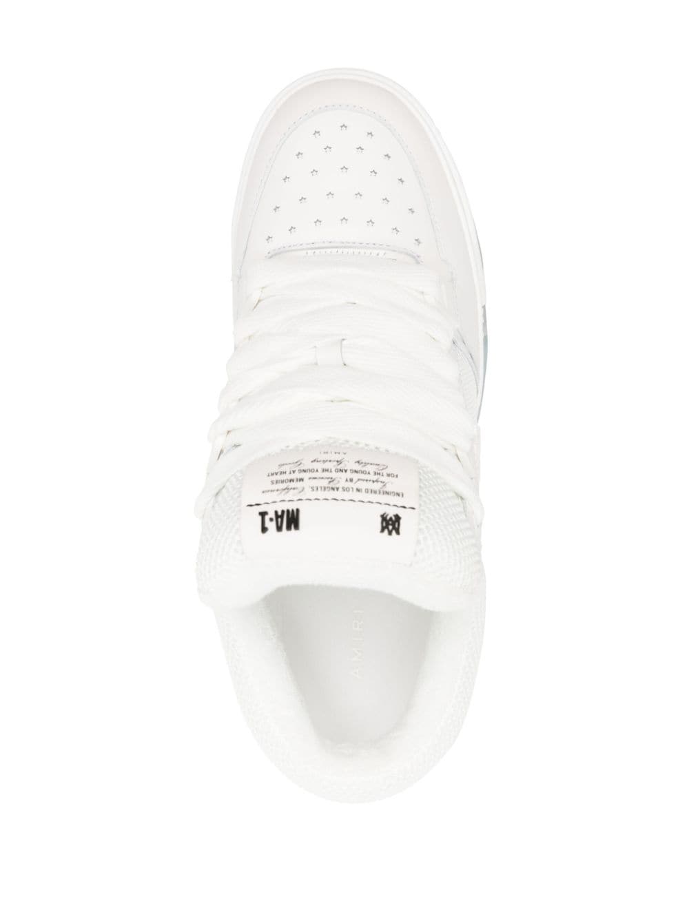 AMIRI MA-1 leather-trim mesh sneakers