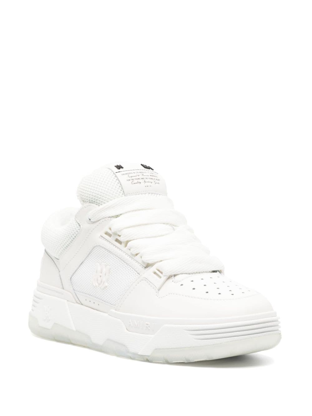 AMIRI MA-1 leather-trim mesh sneakers