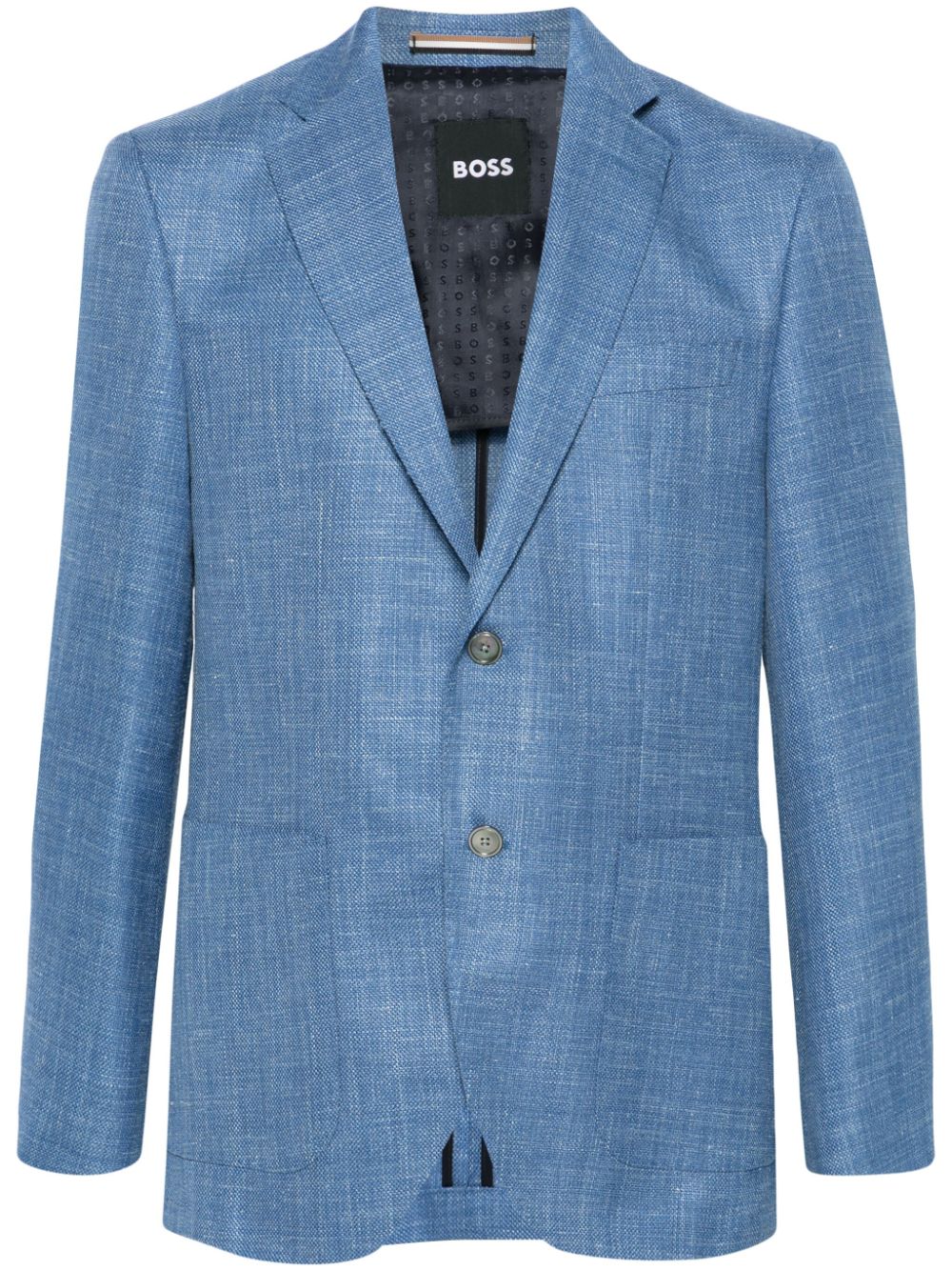BOSS  single-breasted gabardine blazer