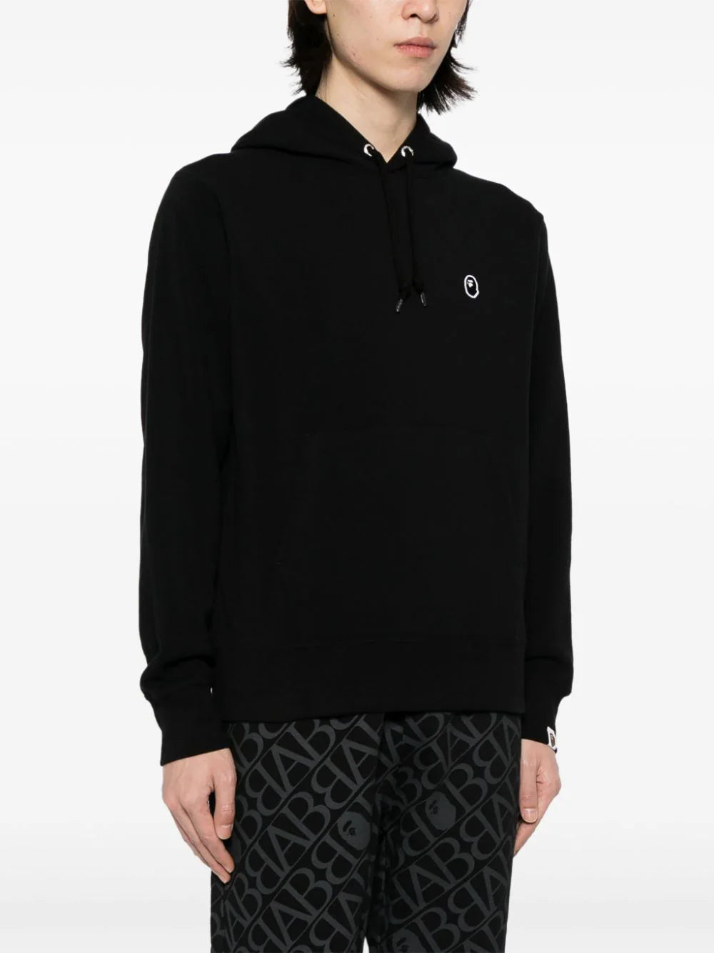 A BATHING APE®  logo-appliqué jersey hoodie