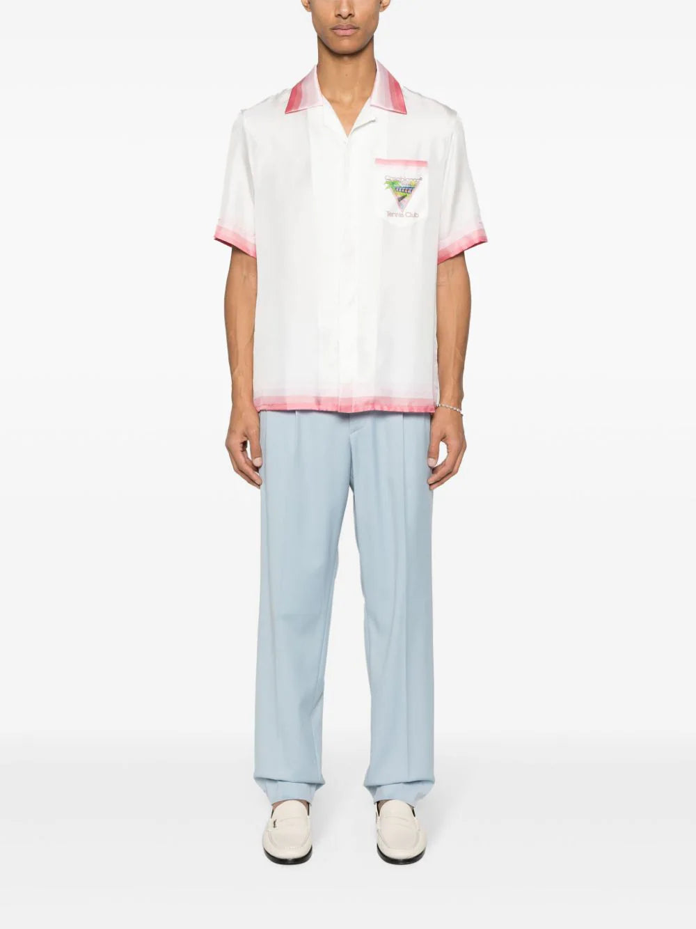 Casablanca Tennis Club Icon silk shirt