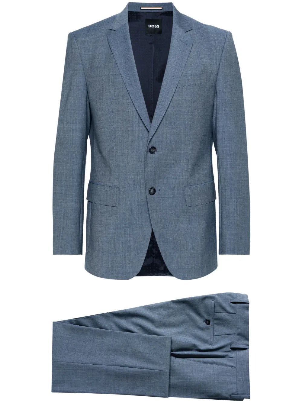 BOSS single-breasted gabardine suit