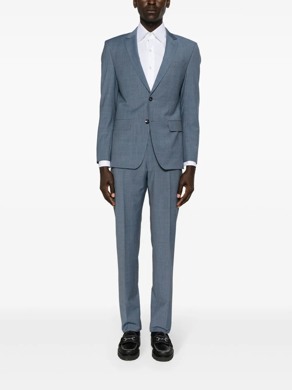 BOSS single-breasted gabardine suit