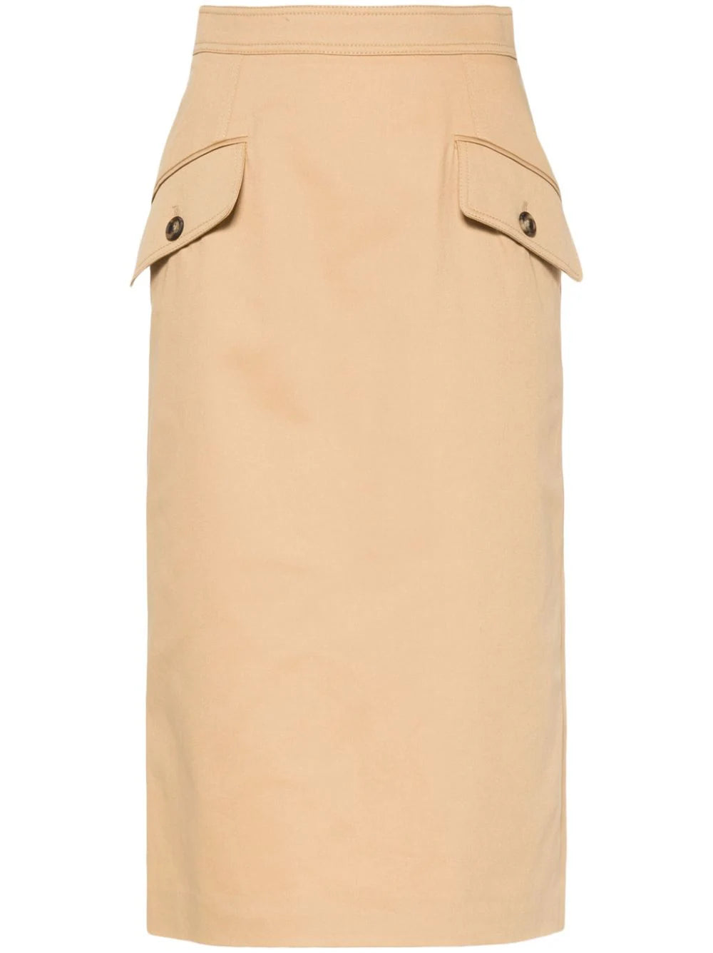 Alberta Ferretti flap-pocket midi skirt