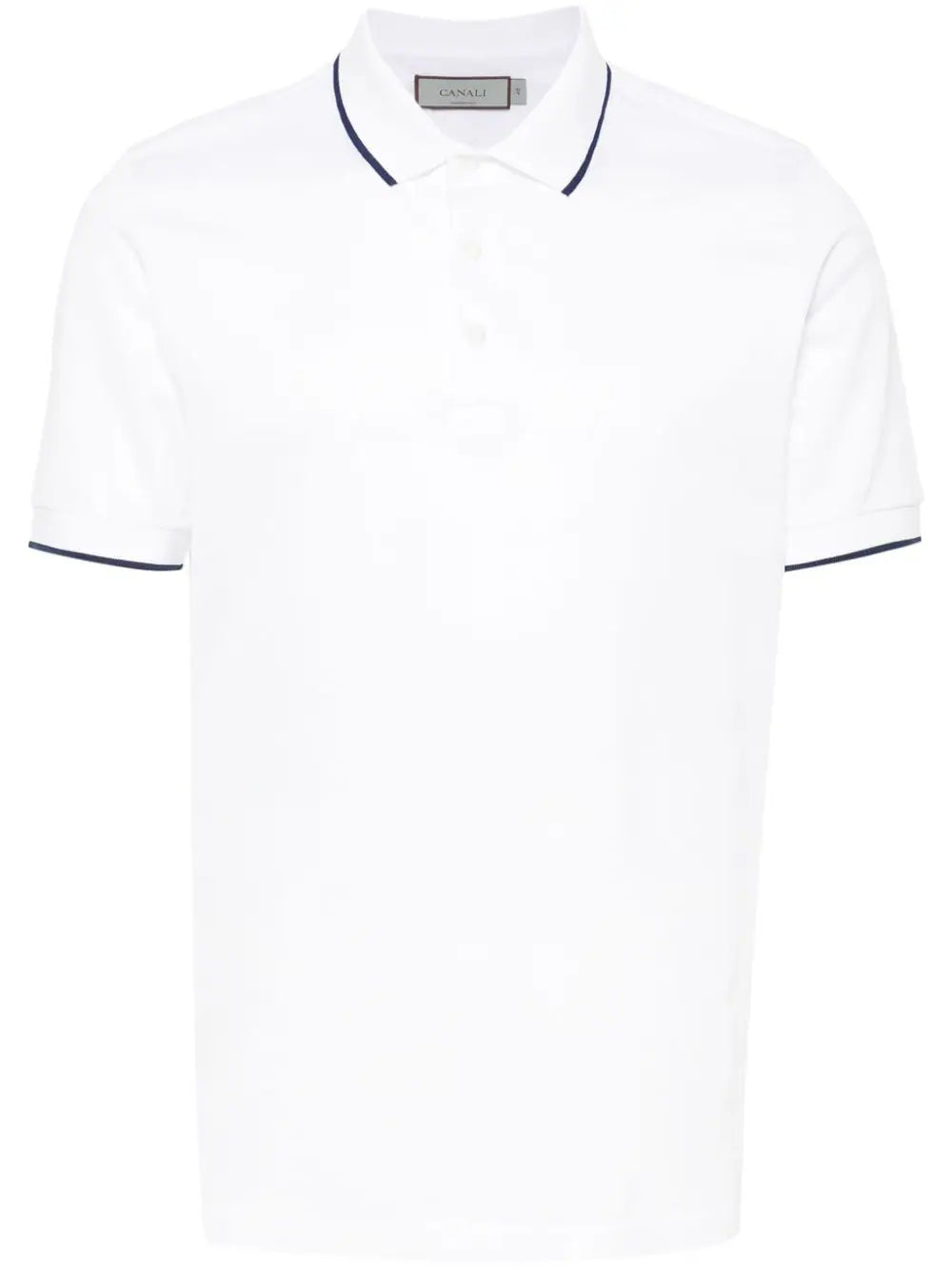 Canali  contrast-trim polo shirt