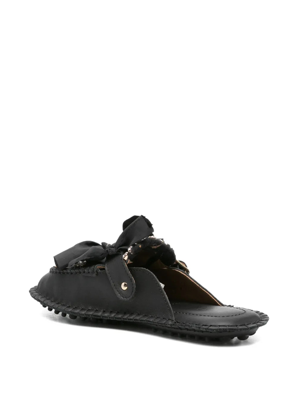 13 09 SR  Medusa jewel-embellished flat mules