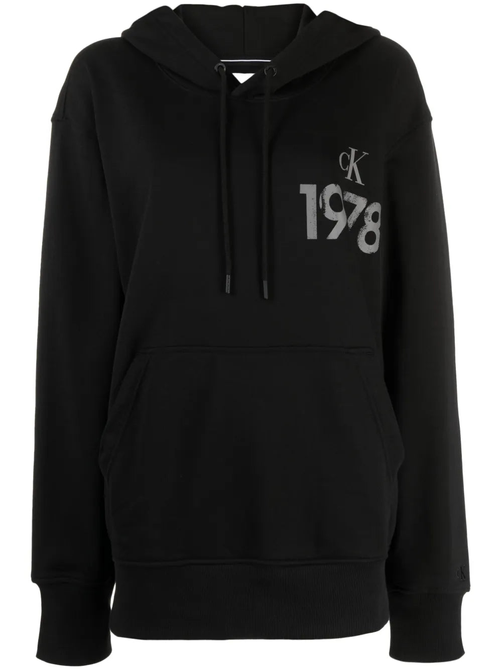 Calvin Klein  logo-print cotton hoodie