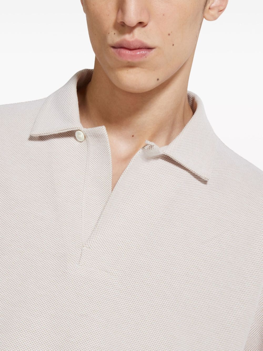 Zegna  waffle-knit cotton T-shirt