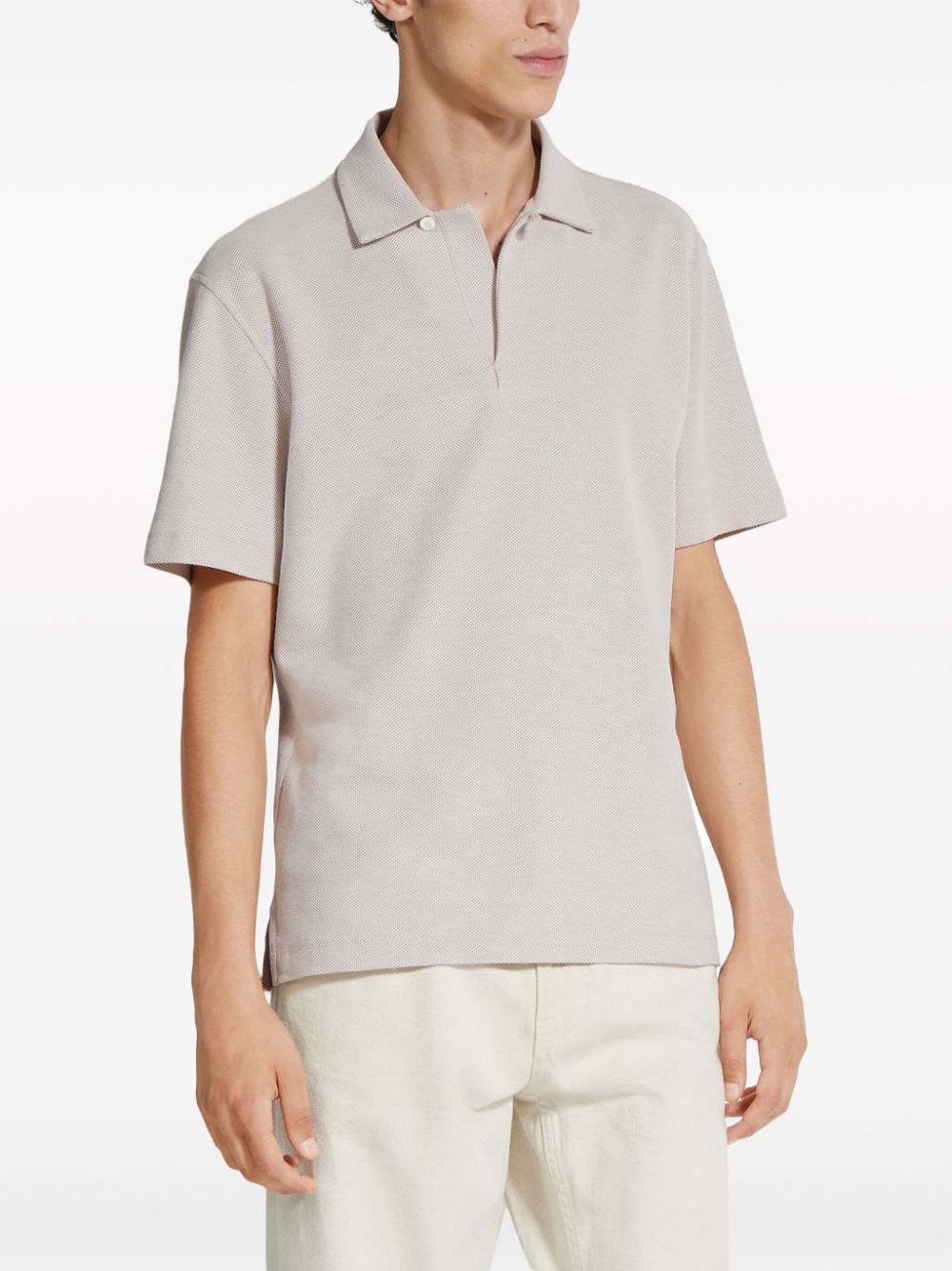 Zegna  waffle-knit cotton T-shirt