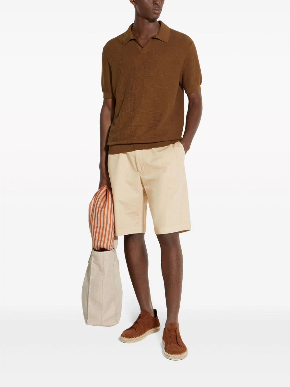 Zegna cotton polo shirt