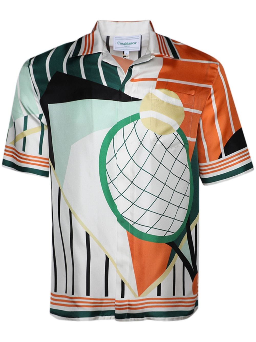 Casablanca Court Abstrait silk shirt
