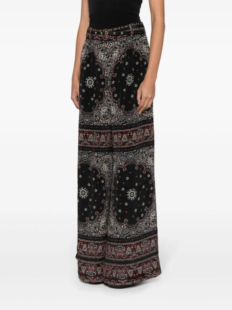 ZIMMERMANN bandana-print wide-leg trousers