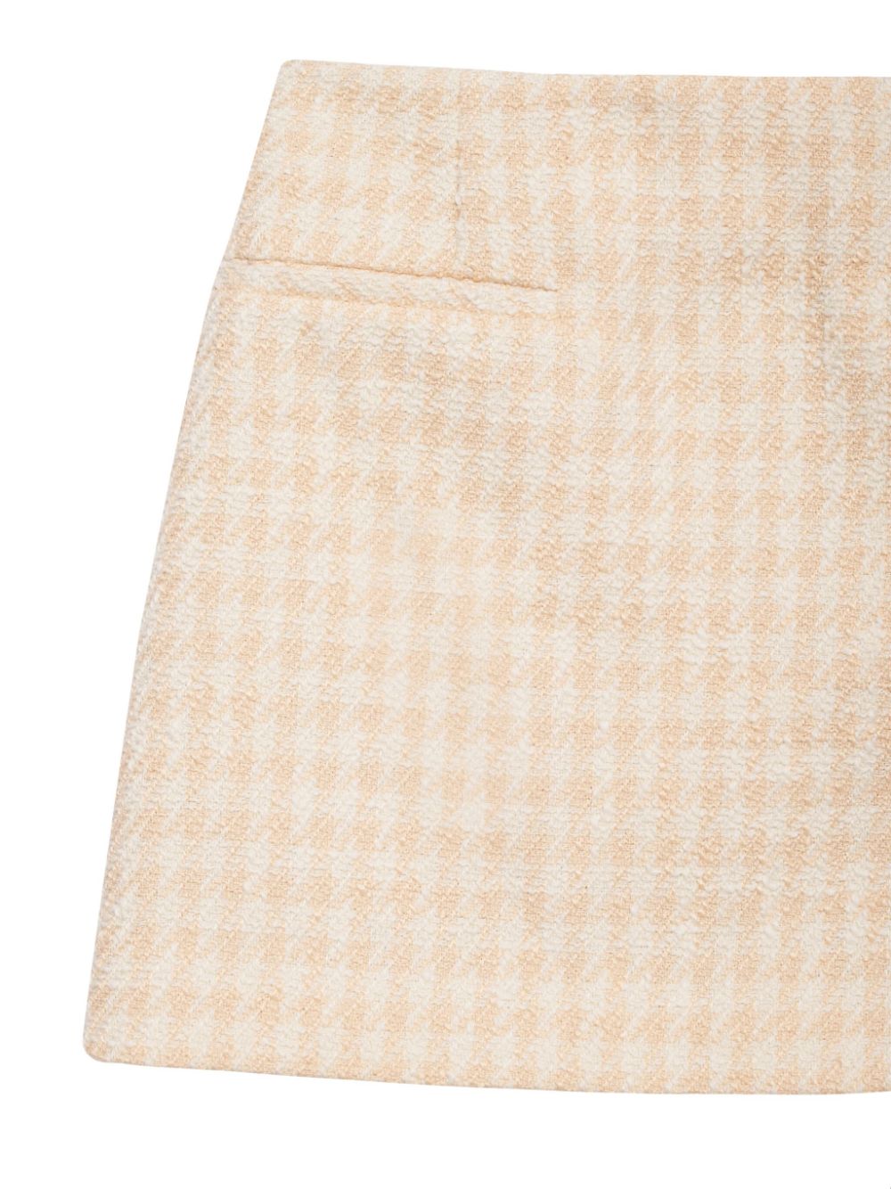 ANINE BING Vanessa houndstooth tweed miniskirt