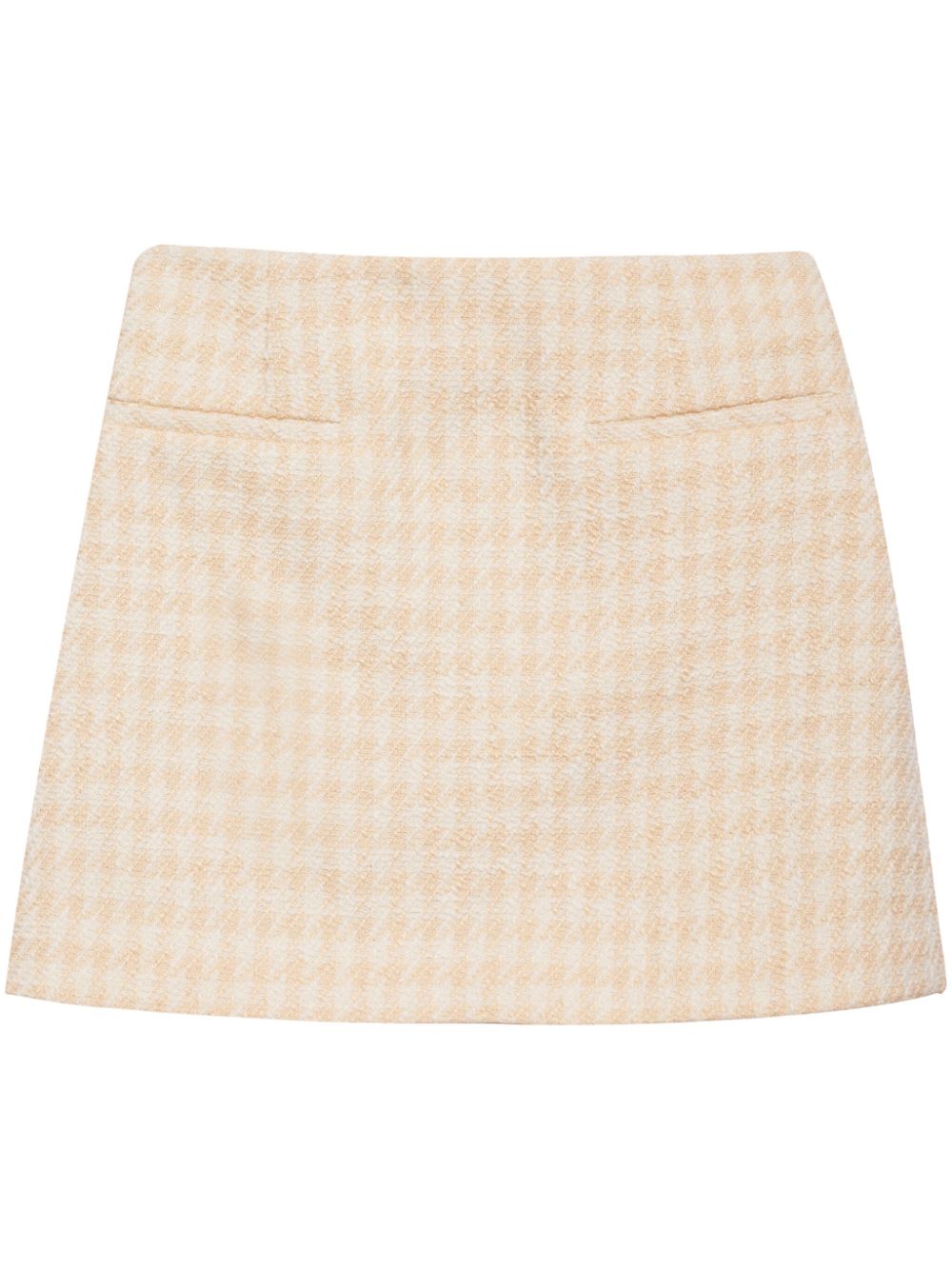 ANINE BING  Vanessa houndstooth tweed miniskirt