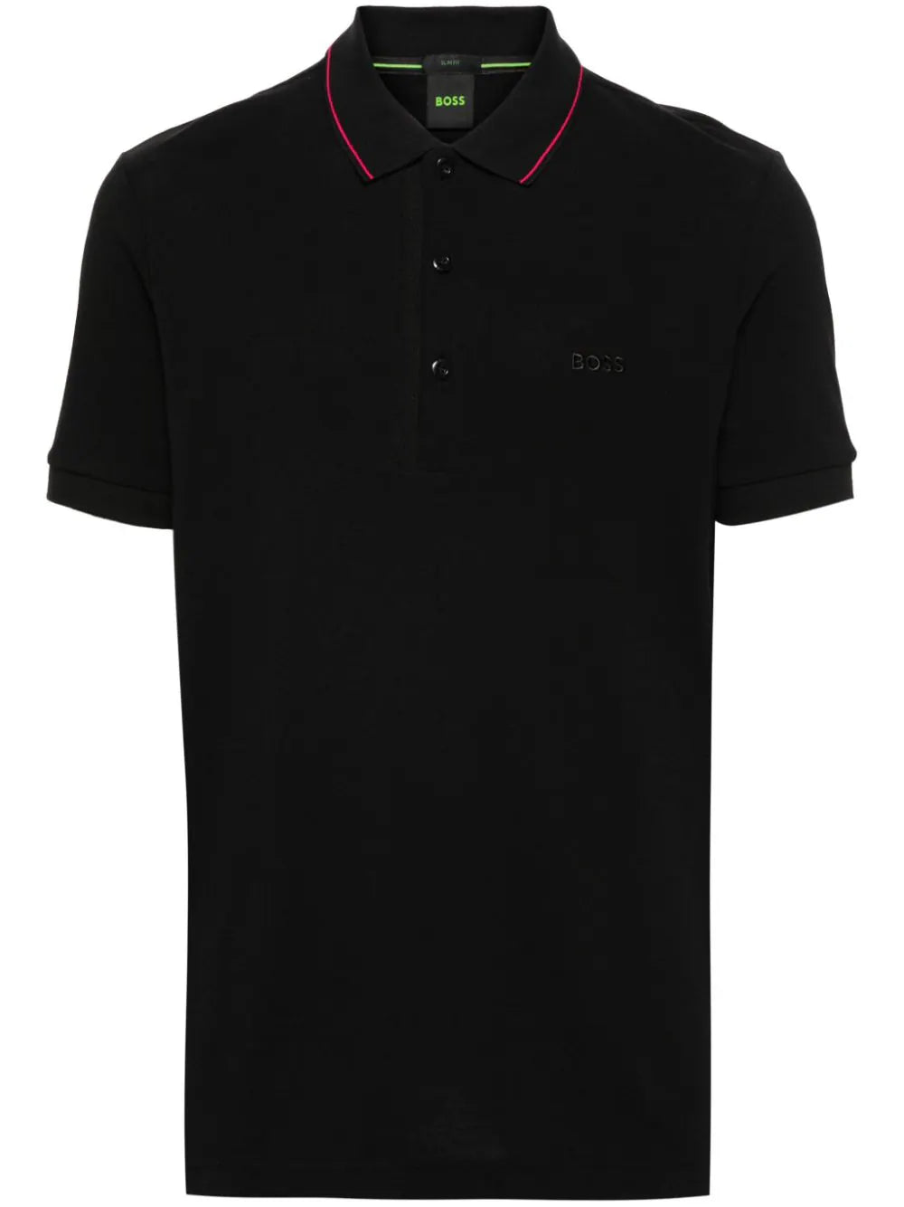 BOSS  logo-embroidered cotton polo shirt