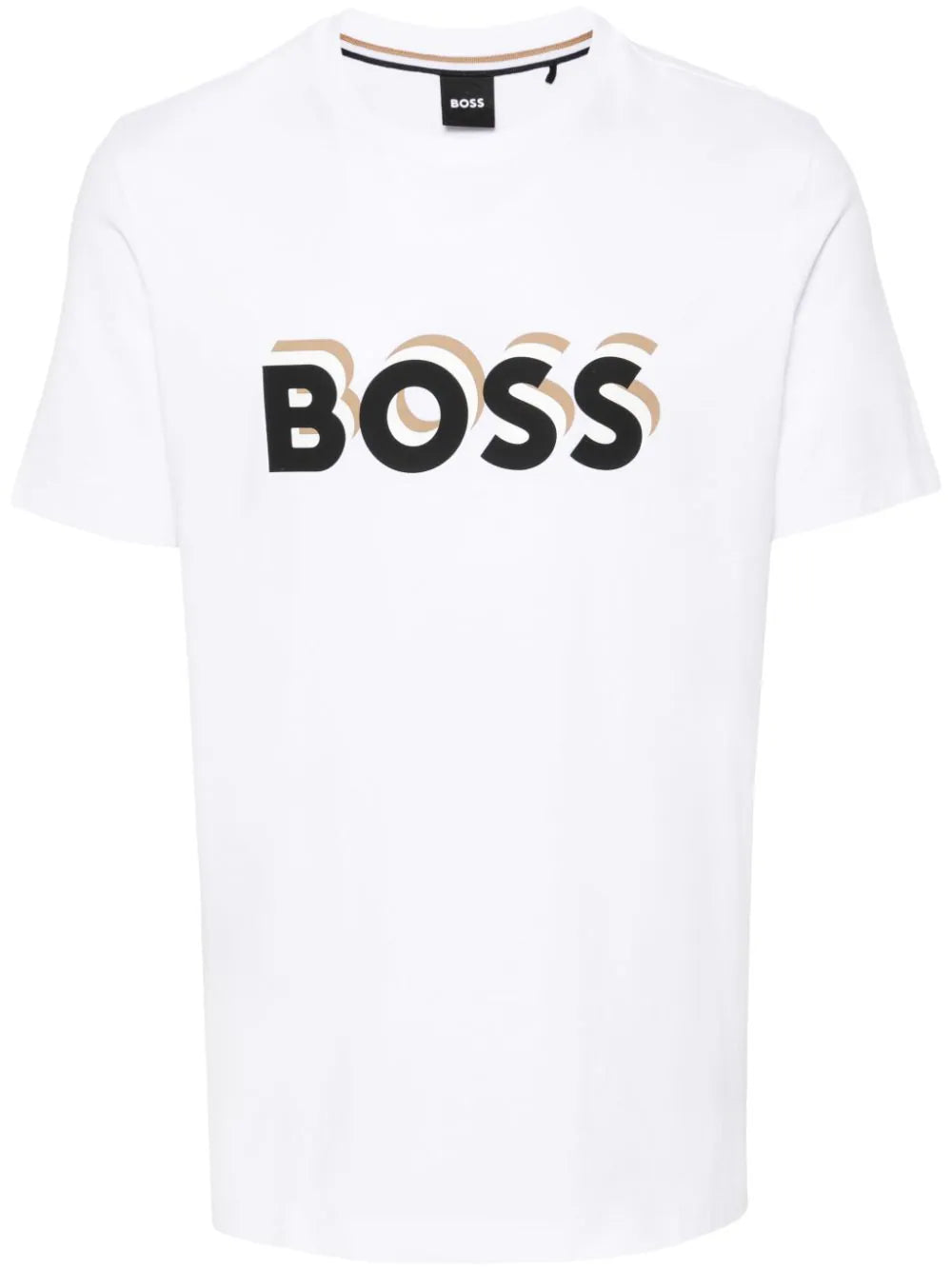 BOSS  logo-print cotton T-shirt