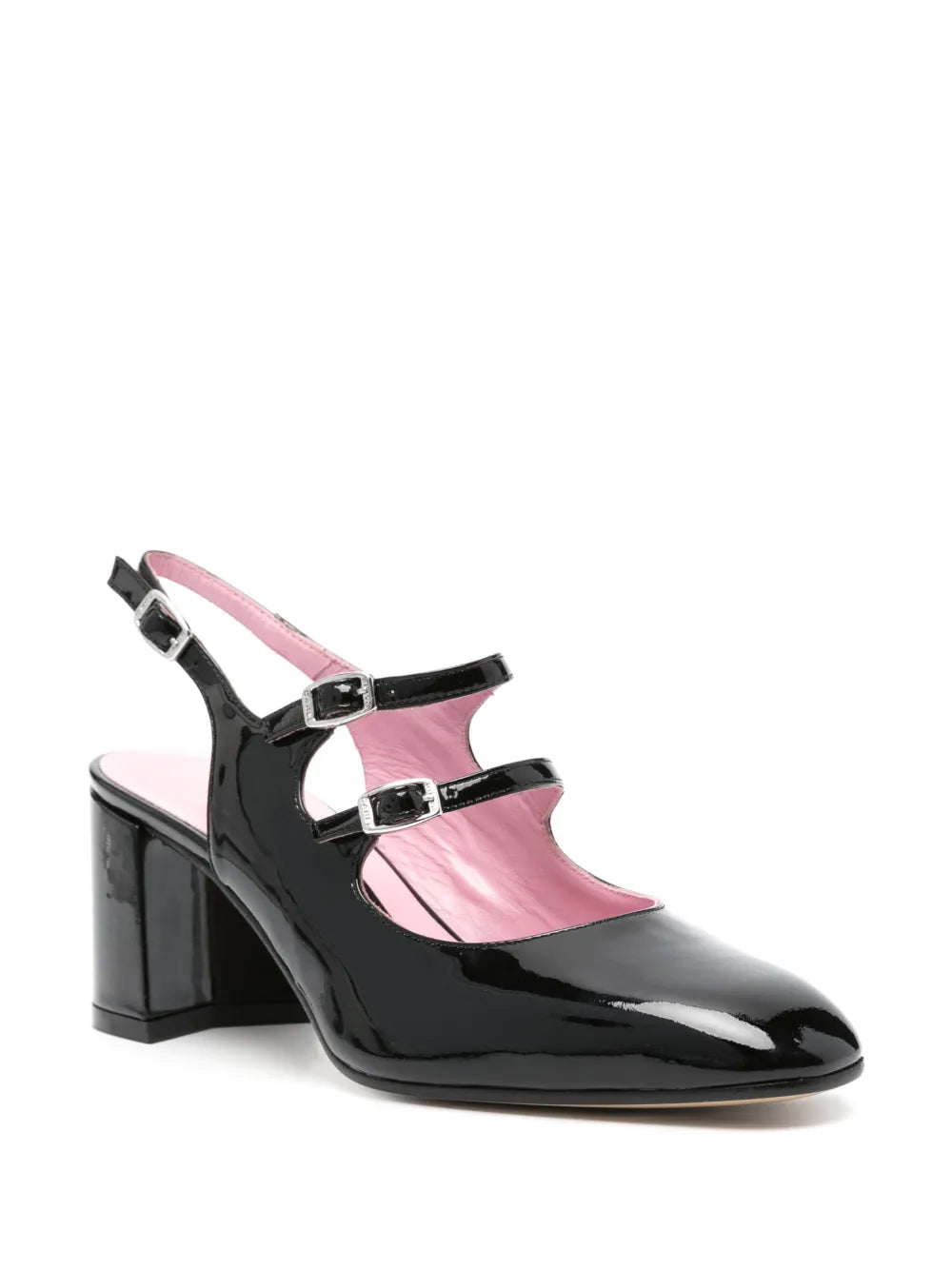 Carel Paris  70mm patent-leather pumps