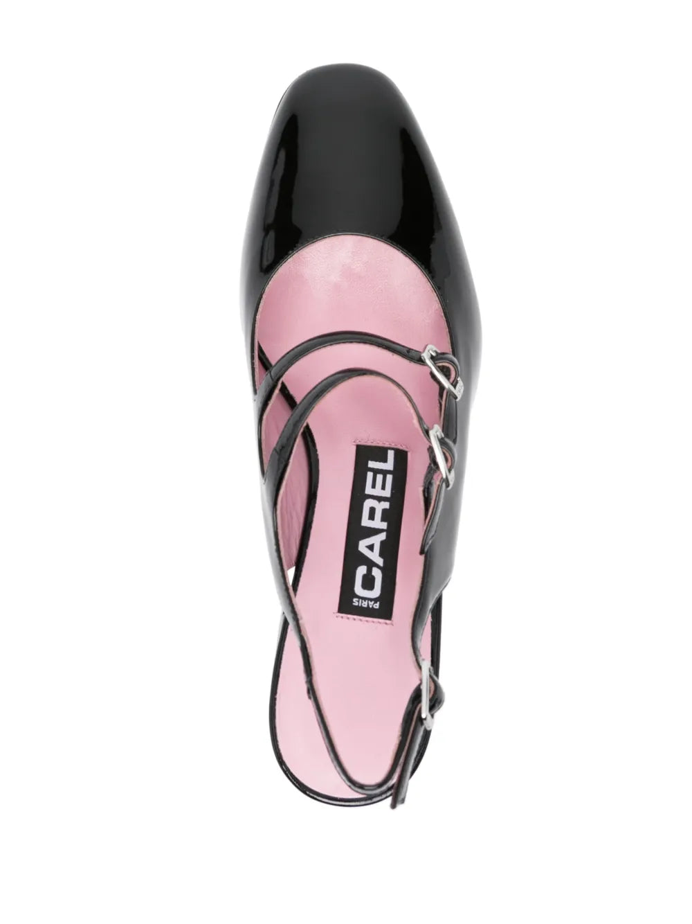 Carel Paris  70mm patent-leather pumps