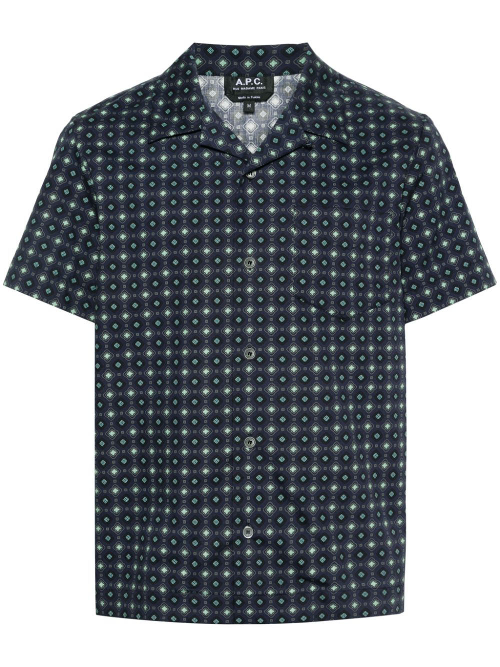 A.P.C.  Lloyd geometric-print cotton shirt