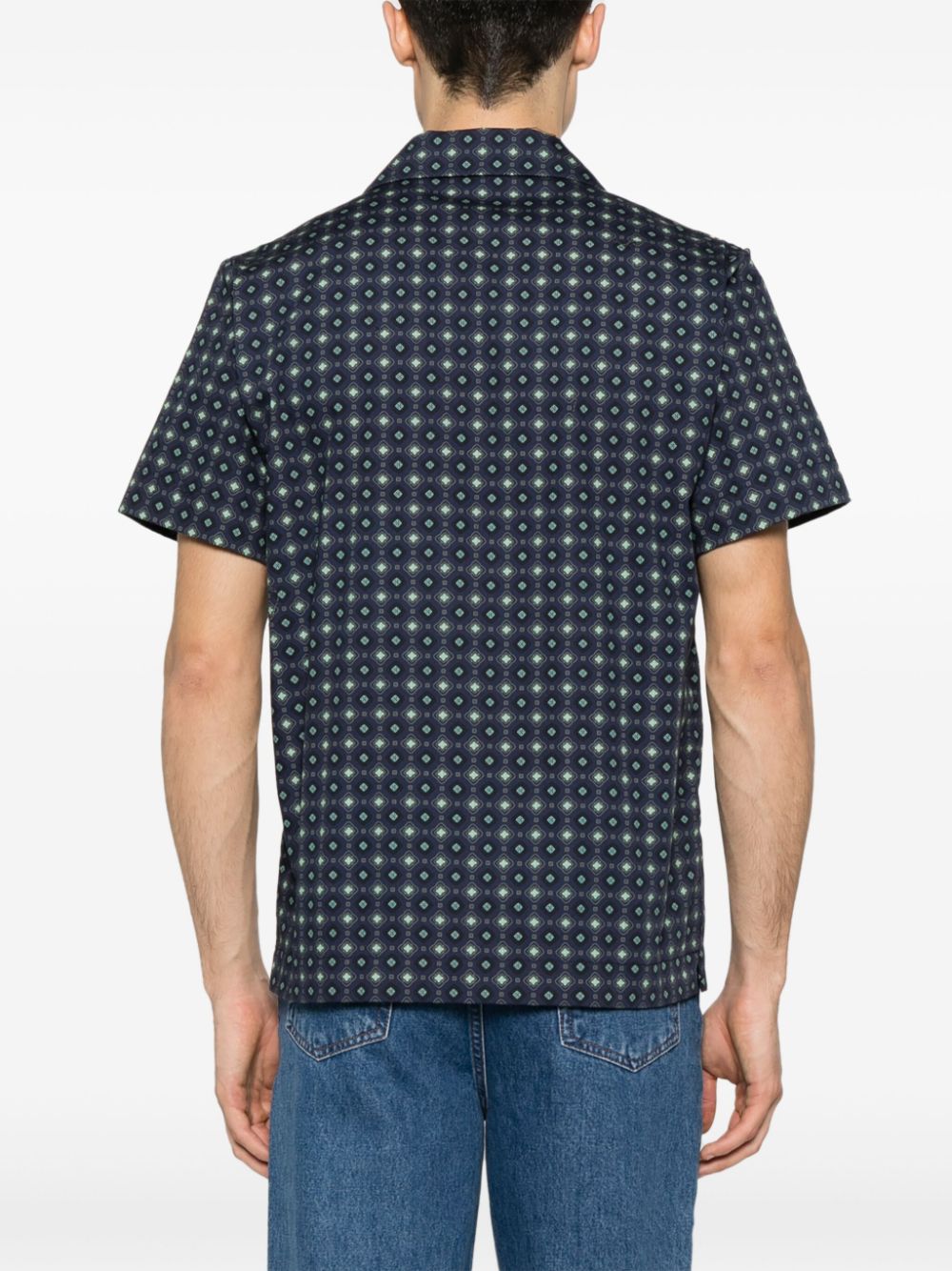 A.P.C.  Lloyd geometric-print cotton shirt