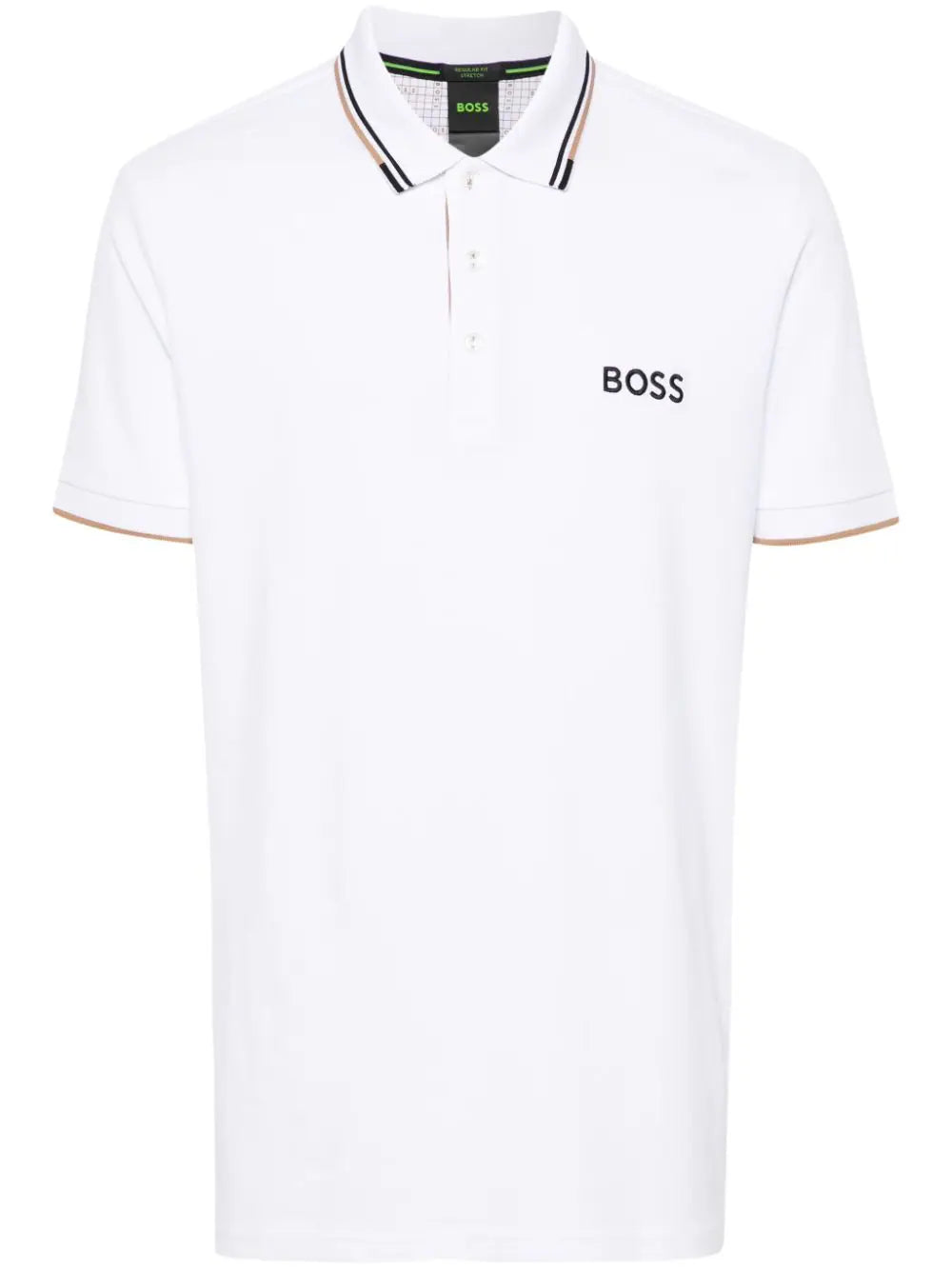 BOSS  embroidered-logo polo shirt