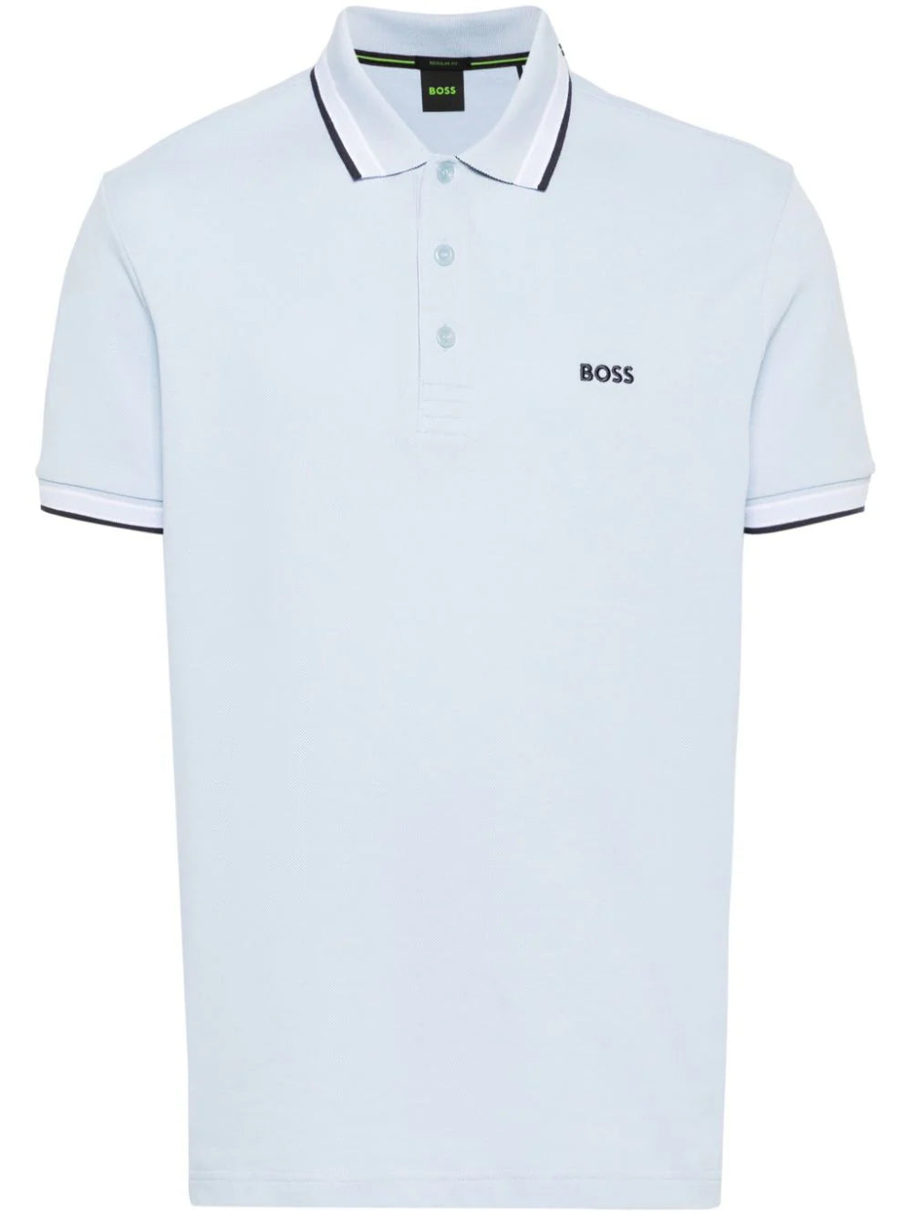BOSS  logo-embroidered polo shirt