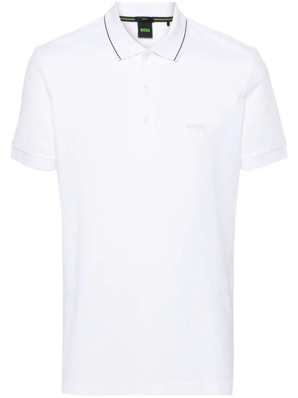 BOSS  logo-embroidered polo shirt