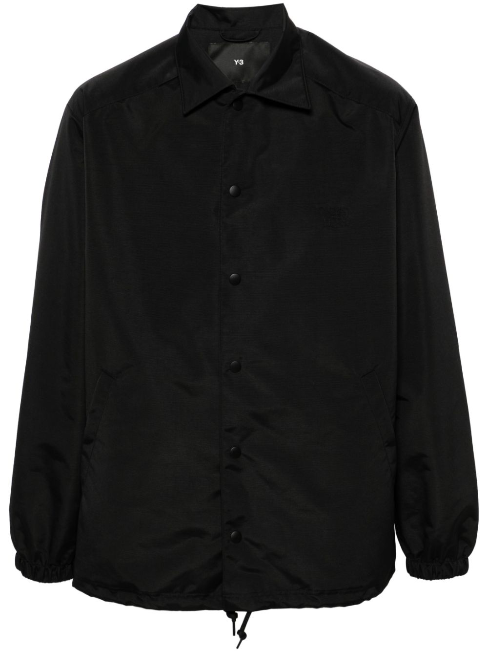 Y-3  logo-embroidered padded shirt jacket