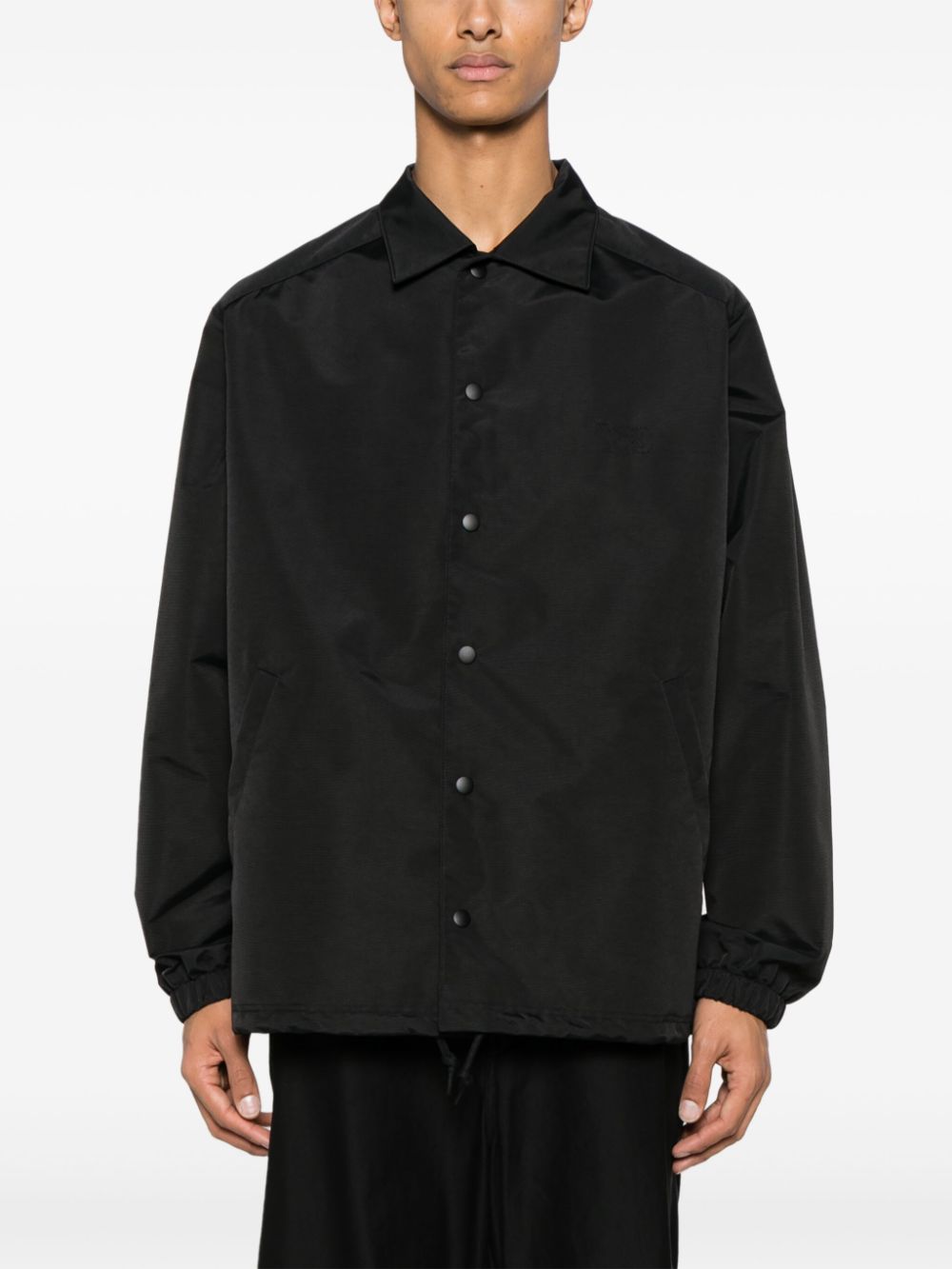 Y-3  logo-embroidered padded shirt jacket