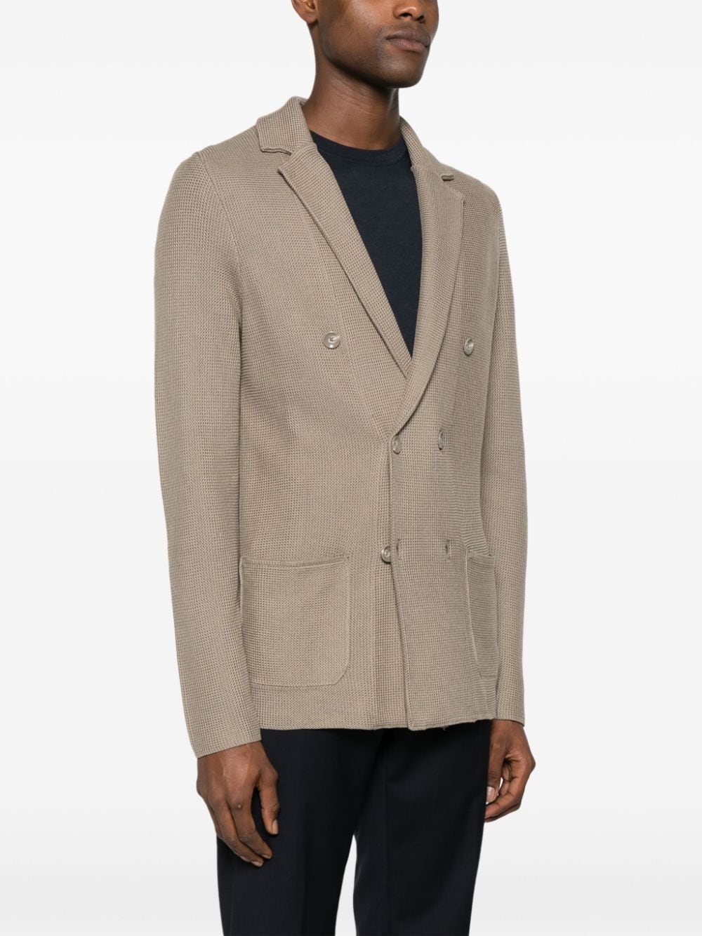 Boggi Milano  knitted double-breasted blazer