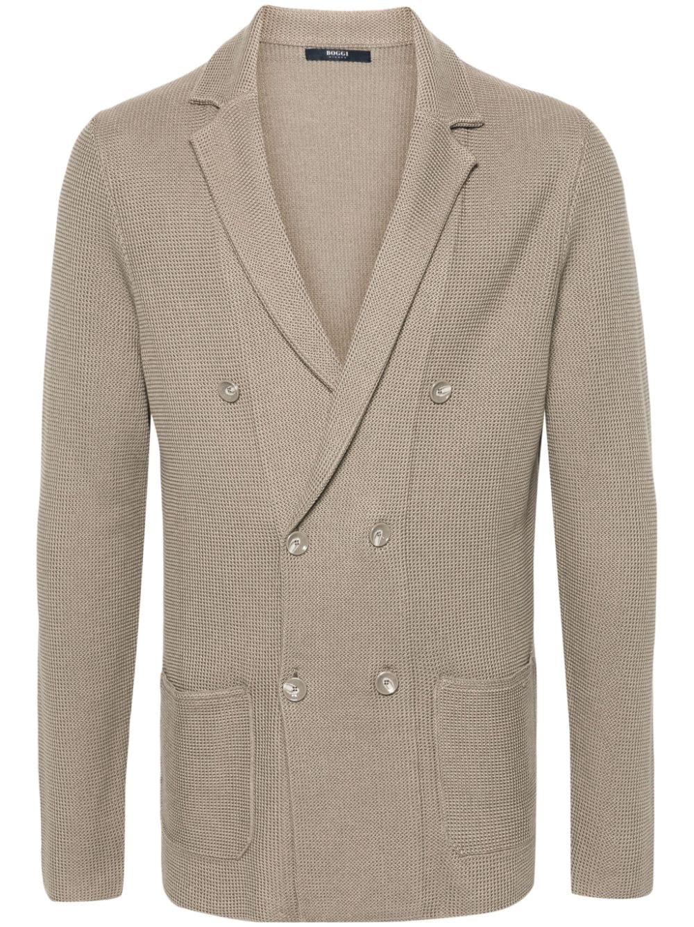 Boggi Milano  knitted double-breasted blazer