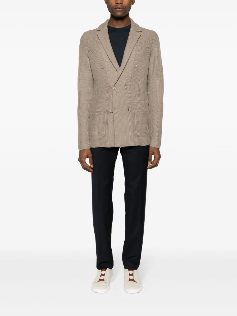 Boggi Milano  knitted double-breasted blazer